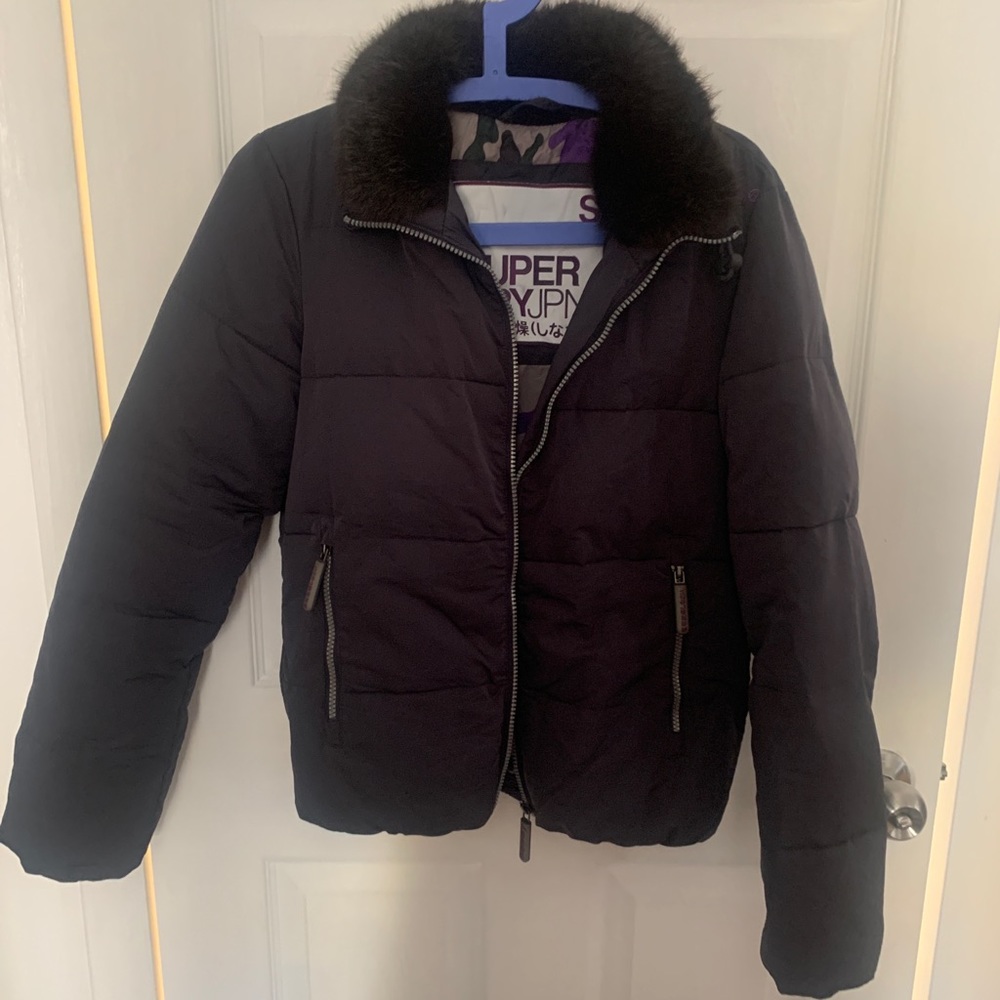 Superdry down jacket ( size S )